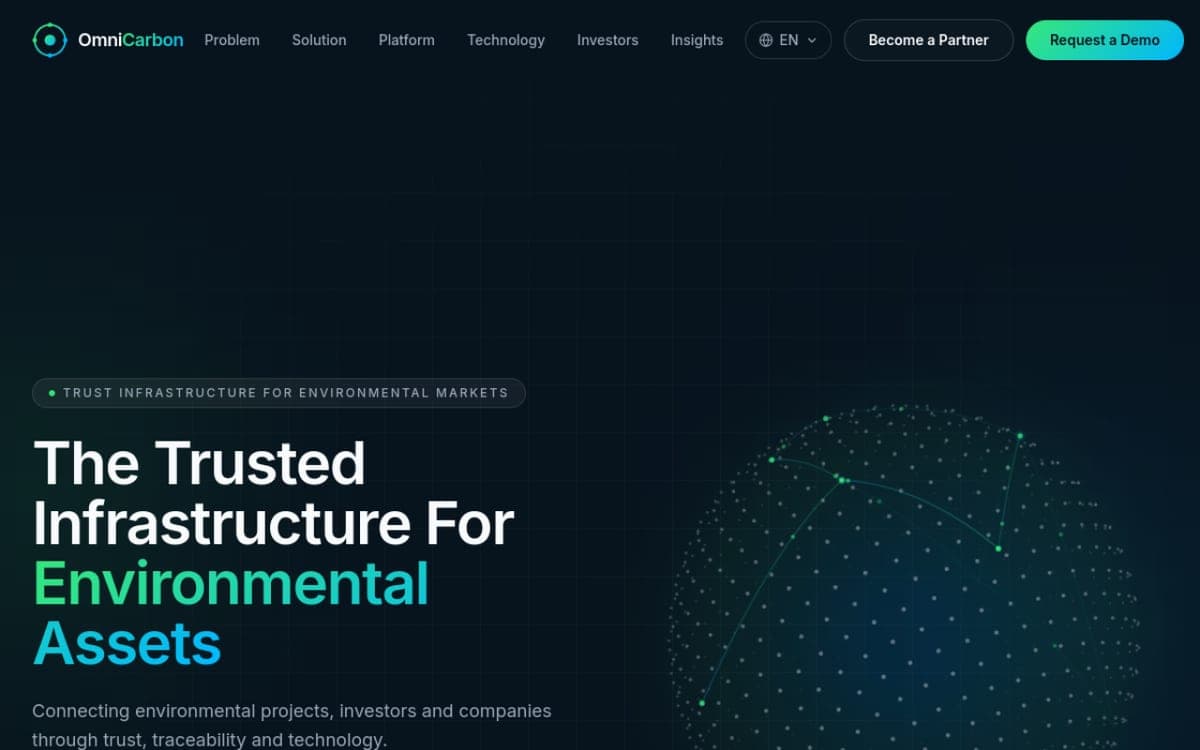 OmniCarbon — Infraestrutura para Ativos Ambientais